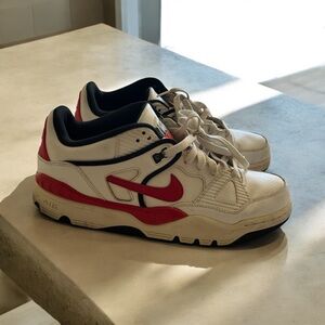 NIKE AIR FORCE III 3 Low MEN'S SIZE 10.5 RED WHIT SNEAKERS